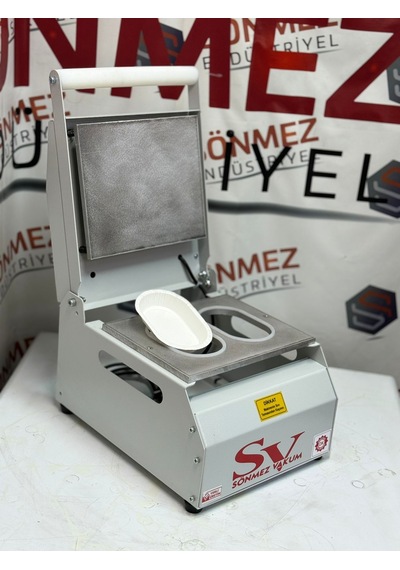 Sönmez Vakum 177 Oval Karton Tabak Kapatma Yapıştırma Makinesi