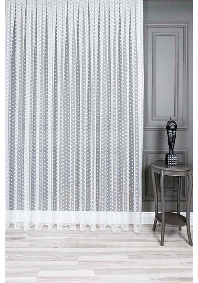 Evdepo Home Kullanıma Hazır Örme Tül Perde (541910123)