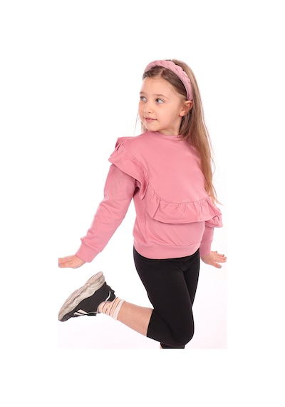 Toontoy Kız Çocuk Sweatshirt Gülkurusu