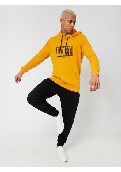 Regular Fit Erkek Sweatshirt Safran