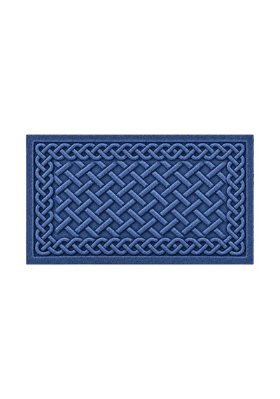 Dijital Baskılı Kabartma Görünümlü Modern Kaydırmaz Taban Banyo Lavabo Paspası 60x100 Mavi - 931535136 Mavi