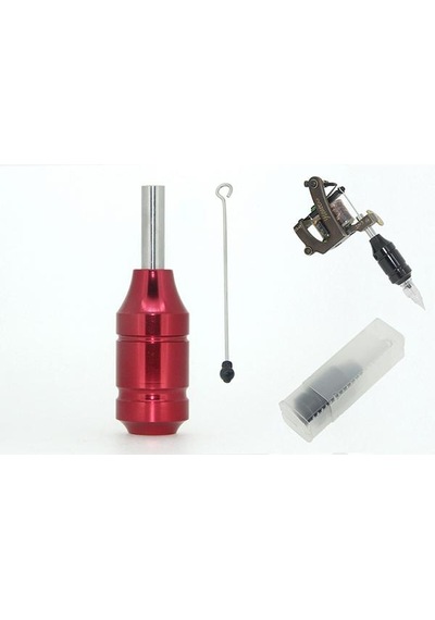 Xlg-419C Kırmızı Kartuş - Cartrıdge Grıps - Tüm Dövme Makina