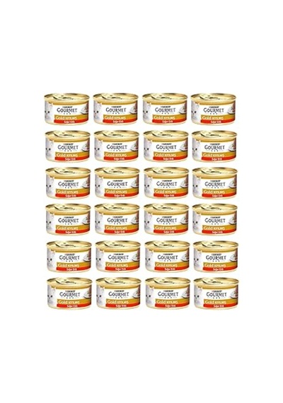 Gourmet Gold Kıyılmış Sığır Etli Yetişkin Kedi Yaş Mama 24x85g