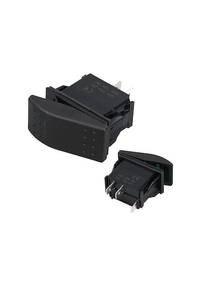 Ince Işık Sembollü Işıklı 3 Pinli On-off 12-24v Marin Switch