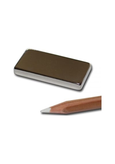 2 Adet Plaka Mıknatısı 40 X 20 X 5 Güçlü Neodyum Mıknatıs Magnet