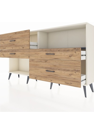 Arges Konsol Tek Raflı 4 Çekmeceli 176x30x99 Aytaşı-antrasit/çam Aytaşı-antrasit/çam Arges Konsol Tek Raflı 4 Çekmeceli 176x30x99 Aytaşı-antrasit/çam Aytaşı-antrasit/çam