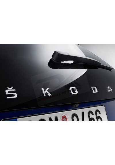 Skoda Bagaj Yeni Nesil Uzun Krom Abs 3M 3D Yazı Logo Amblem