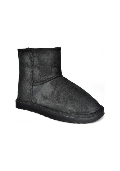 Fox Shoes R612026502 Siyah Süet İçi Tüylü Kadın Bot Siyah