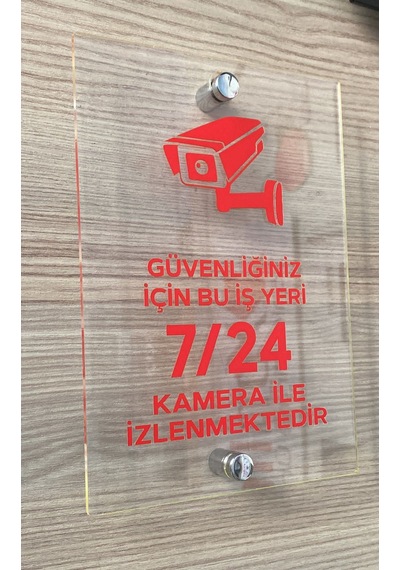Güvenlik Kamerası Uyarı Tabelası
