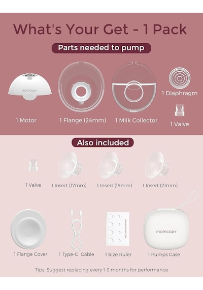 Momcozy M5 Kablosuz Göğüs Pompası (Tekli)