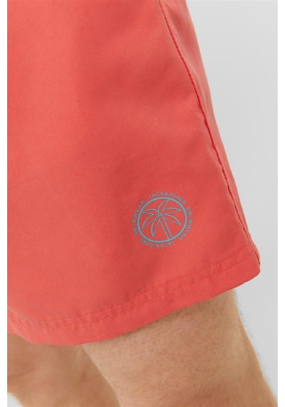 Jack & Jones Erkek Hot Coral Deniz Şortu 12225961 Çok Renkli