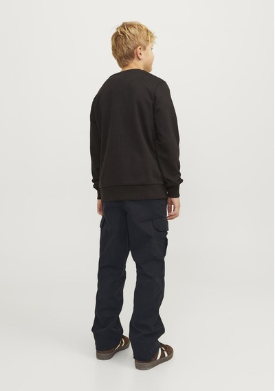 Jack & Jones Çocuk Yandan Cepli Kargo Pantolon- Kane 12258383 Black Siyah Jack & Jones Çocuk Yandan Cepli Kargo Pantolon- Kane 12258383 Black Siyah