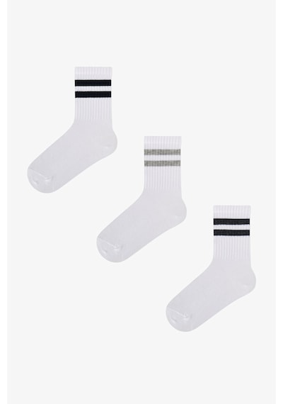 Penti Erkek Çocuk Lines 3lü Tenis Beyaz Soket Çorap
