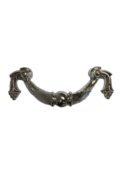 Dekoratif Zamak Üzümlü Kulp - 64mm, Nikel, 100 Ade Elx33320-19897 Çok Renkli