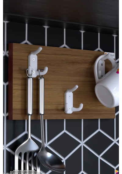 Geyik 9 Kancalı Mutfak Askısı 3'lü Set 46,4x19 Cm - Şık Tasarım, Çok Amaçlı Düzenleyici Ve Yer Tasarrufu 50 Cm Geyik 9 Kancalı Mutfak Askısı 3'lü Set 46,4x19 Cm - Şık Tasarım, Çok Amaçlı Düzenleyici Ve Yer Tasarrufu 50 Cm