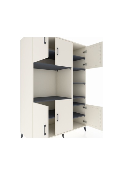 Kronos Dolap 10 Raflı 6 Kapaklı 132x59x195 Aytaşı-aytaşı/antr... Aytaşı