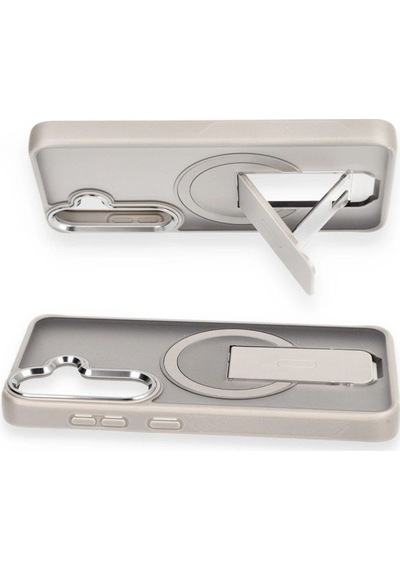 Samsung Galaxy Uyumlu, S24 Tork Magsafe Standlı Kapak - Lila