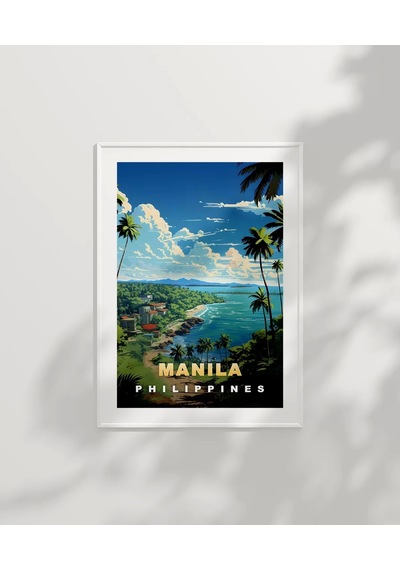 Çerçevesiz Poster Manila Tropik Sahil Manzarası