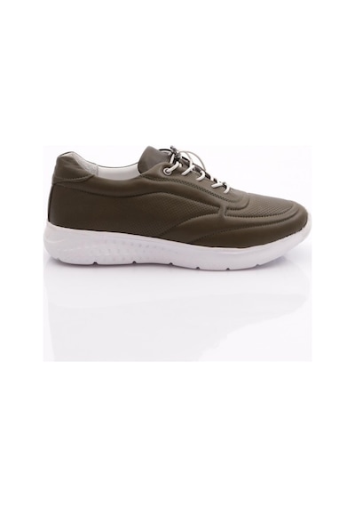 Dgn 2024 Kadin Bağcikli Lazer Comfort Ayakkabi 2024-2135-R0641 Haki