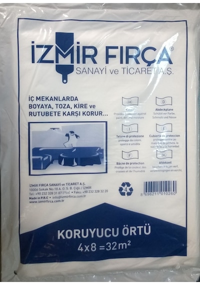 Izmir Fırça Koruyucu Naylon Hışır Örtü 32 M2