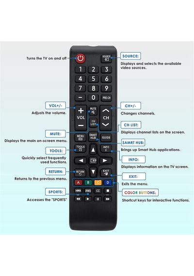Samsung Uyumlu-tv-remote Uzaktan Kumanda Tüm Samsung Uyumlu Lcd 3d Akıllı Tv