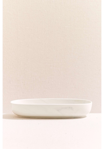 Pasabahce Marble Porselen Servis Tabağı 22 Cm Beyaz - 1 Adet
