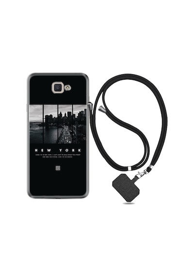 Samsung Uyumlu Galaxy J7 Prime Kılıf Ipli Askılı New York 1612