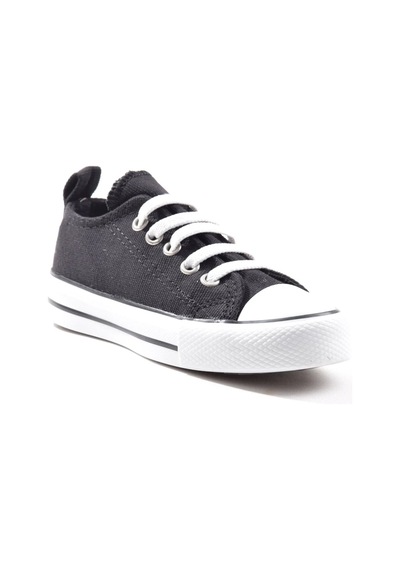 Cool Luis Siyah Kısa Unisex Çocuk Lastikli Spor Ayakkabı Siyah