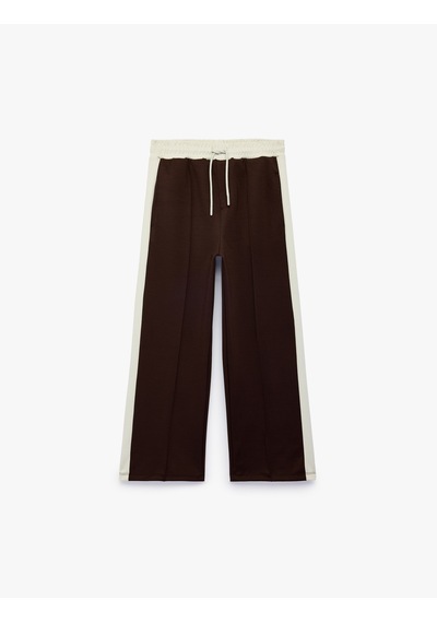 Koton Renk Kontrastlı Cepli Geniş Paça Beli Bağcıklı Eşofman Altı Kahverengi 7wkb40087tk Kahve Koton Renk Kontrastlı Cepli Geniş Paça Beli Bağcıklı Eşofman Altı Kahverengi 7wkb40087tk Kahve