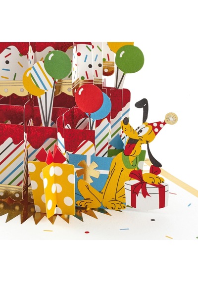 İmza Kağıt Wonder Pop Up Doğum Günü Kartı Disney Mickey Mouse Ve Arkadaşları