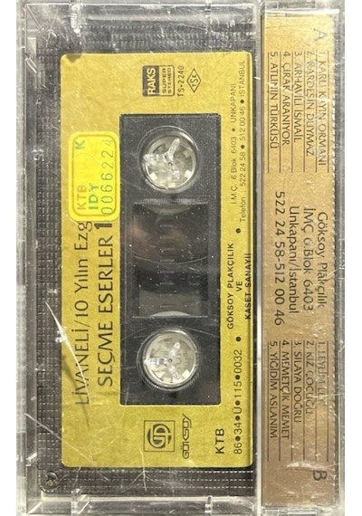 Plak Değildir Kaset Tir Kaset Livaneli 10 Yılın Ezgisi Seçme Es