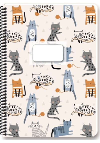 Pets A4 80 Yaprak Kareli Karton Kapak Spiralli Defter 60 Gram 4 Lü Paket