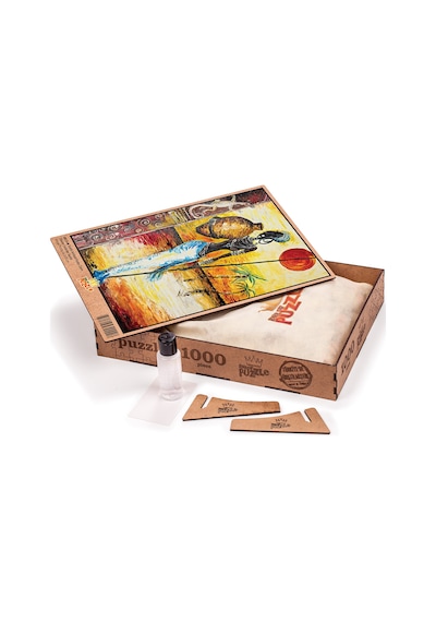 King Of Puzzle Testili Afrikalı Kadın Zaire Ahşap Puzzle 1000 Prç