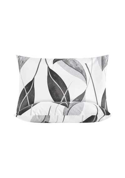 Yastık Kılıfı 2 Li Akasya Percale Baskılı 50x70 Cm Beyaz