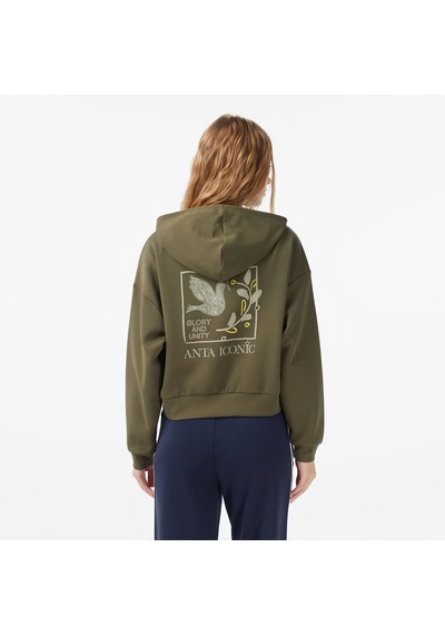 Anta Iconic Kadın Yeşil Sweatshirt 862538709 Yeşil