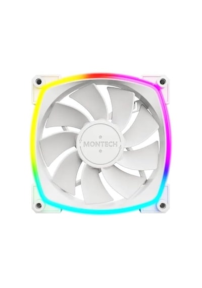 Rx120 Pwm Beyaz Reverse Fan Blade 3'lü Paket + Hub Controller Argb