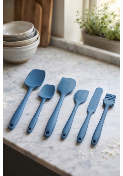 6'lı Mavi Silikon Spatula Seti Isıya Dayanıklı Pasta Kek Hamur Kazıyıcı Ve Silikon Fırça Seti Yapışmaz Tencere Tava Uyumlu Mutfak Gereçleri Mavi Mavi 6'lı Mavi Silikon Spatula Seti Isıya Dayanıklı Pasta Kek Hamur Kazıyıcı Ve Silikon Fırça Seti Yapışmaz Tencere Tava Uyumlu Mutfak Gereçleri Mavi Mavi