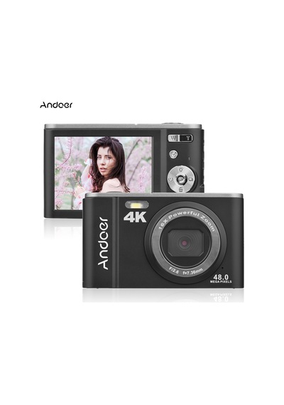 Hallow Andoer D12967P 48 MP 4K 2.88" Taşınabilir Dijital Kamera