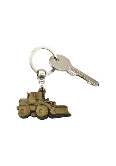 Buldozer Ekolojik Sarı Rölyef Araç Anahtarlık