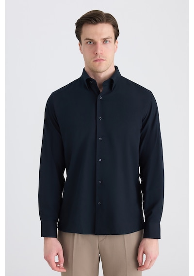 D'S Damat Ds Damat Slim Fit Lacivert Armürlü Gömlek 5hf02ta06341m Çok Renkli