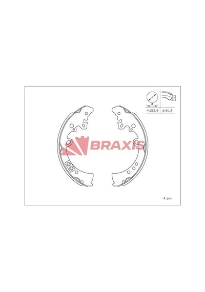 Braxıs Ac0103 Arka Fren Balatasi 044950k020 044950k070 044950k120