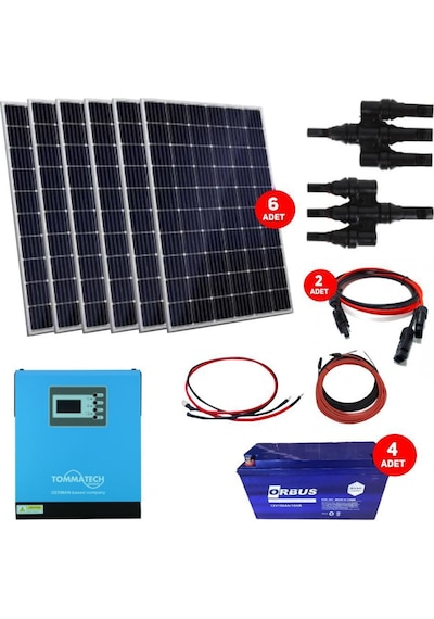 Teknovasyon Arge Güneş Enerjisi Bağ Evi Solar Paketi 5kva İnverte N11.967