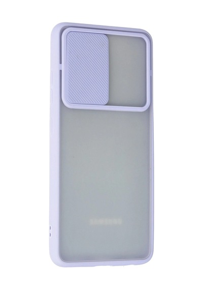 Newface - 535 - Samsung Galaxy A72 Kılıf Palm Buzlu Kamera Sürgülü Silikon - Matxzngz - - Lila