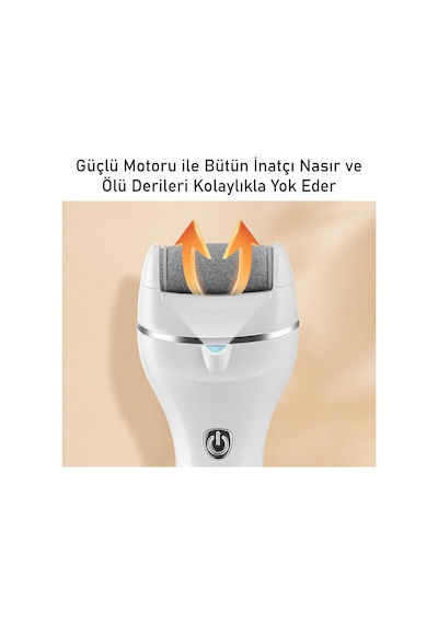 Valkyrie Şarjlı Ayak Törpüsü Nasır Giderici Elektrikli Topuk Törpüsü Led Işıklı Type-c Çift Başlıklı