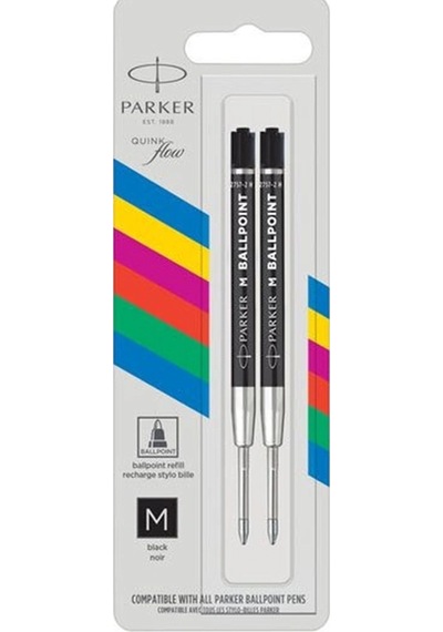 Parker Ekonomik Tükenmez Refill 2 Li Bls M Uç Siyah Çok Renkli