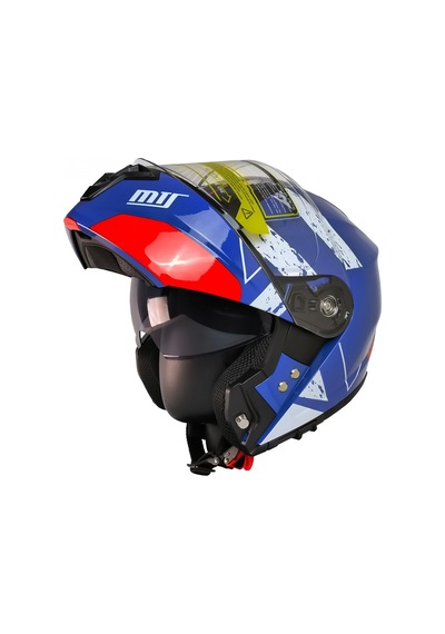 M966 V2 Sy76 Motosiklet Kaskı Güneş Vizörlü Çene Açılır Motorcu Kask Çok Renkli