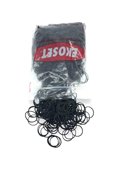 Ekoset 500 Adet Siyah Küçük Paket Lastiği 40 MM