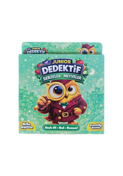 Junior Dedektif Meyve Ve Sebzeler Oyunu Dikkat Hafıza Ve Mantık Aile Oyunu