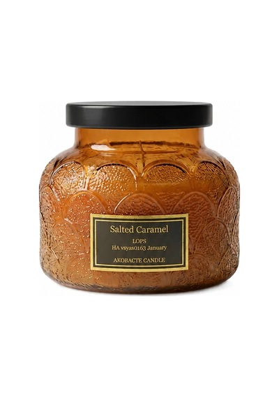 Salted Caramel Aromatik Mum Sarı