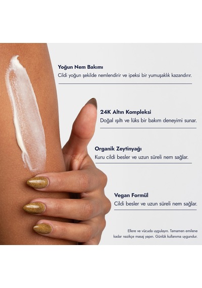 Vegan Vücut Ve El Kremi-ımperıal Gold Altın 829 Ml